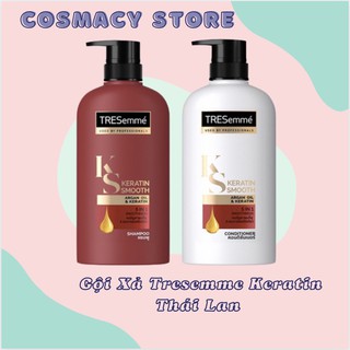 Dầu gội Tresemme Thái Lan Màu đỏ Keratin Smooth 450ml