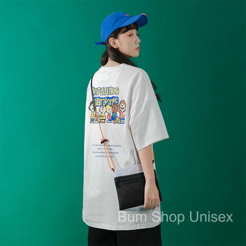 Áo Thun Tay Lỡ Unisex Form Rộng Nam Nữ - TTL734 Unfui - Chất Thun Cotton Mềm Mát - Form Unisex Oversize < 80kg | BigBuy360 - bigbuy360.vn