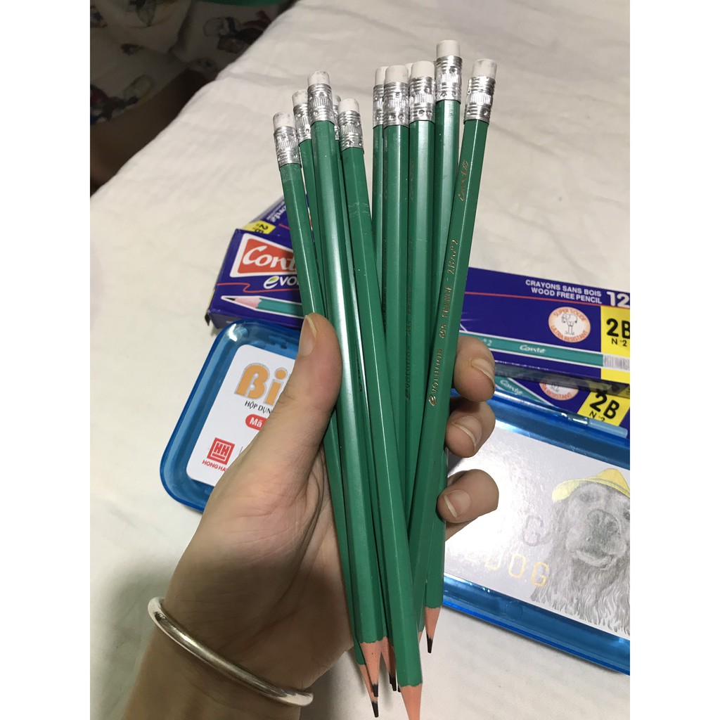 Sét 10 hộp bút chì 2B CONTE