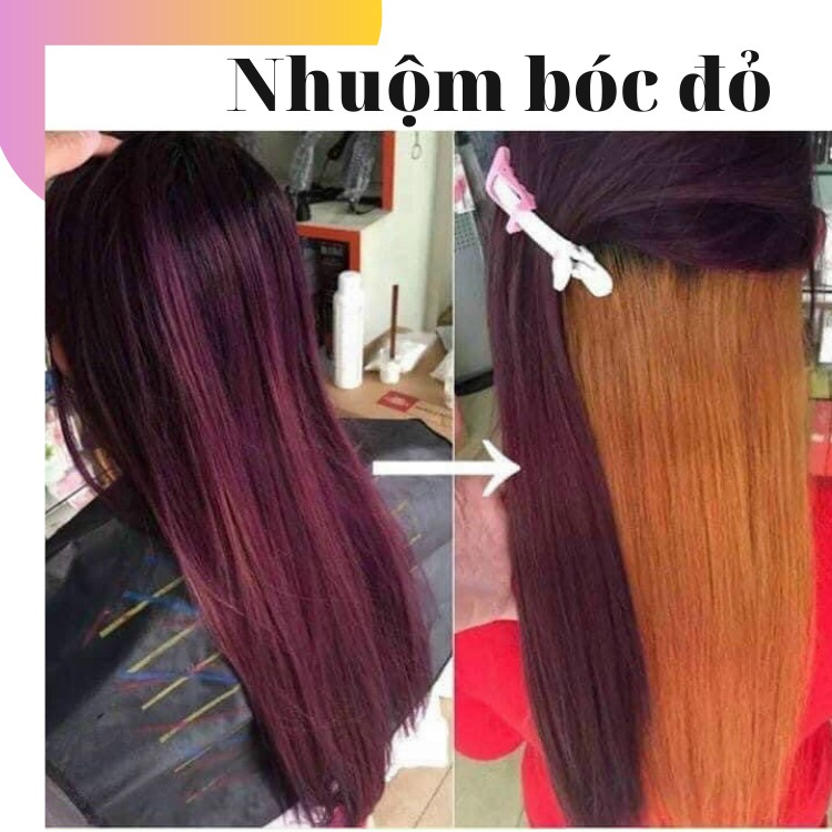 Màu nhuộm tóc Bóc đen Bóc đỏ  ( hairshop259 )