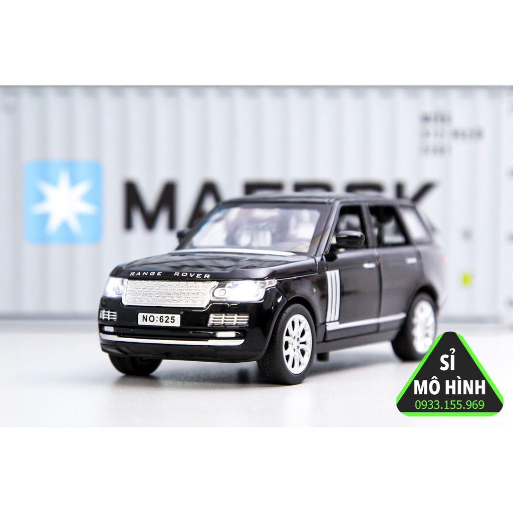 Mô hình xe SUV Range Rover mở hết cửa 1:32 Đen