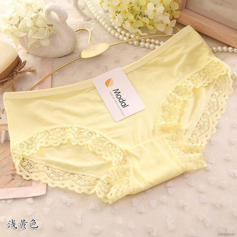Quần lót cotton nữ phối ren