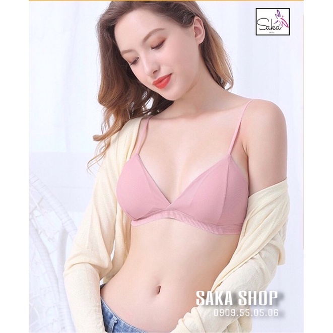 Áo bra nữ không gọng trơn màu