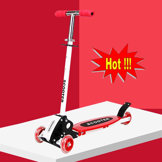 Xe trượt scooter cao cấp 3 bánh, dành cho bé vận động vui chơi ngoài trời, dã ngoại, bảo hành 12 tháng