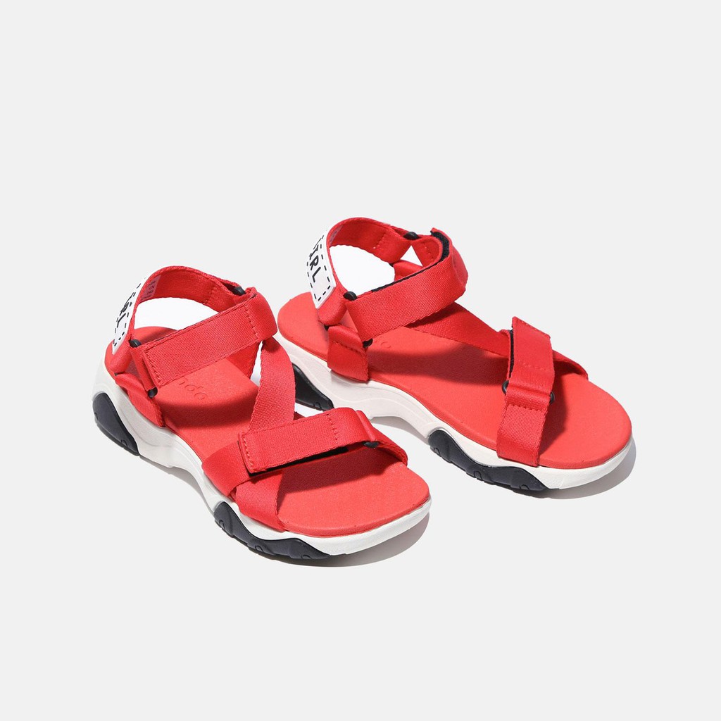 Giày Sandals SHONDO Girly - GIM00600 -Đế Trắng Quai Đỏ