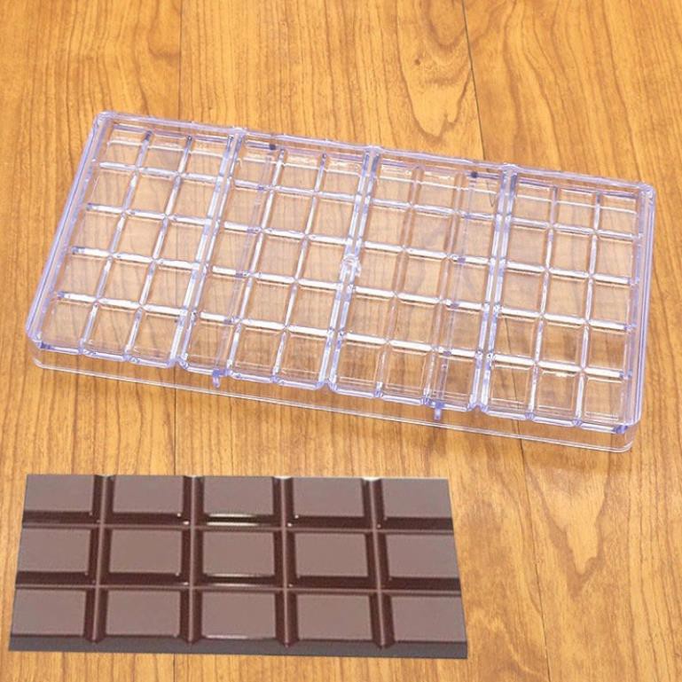 Khuôn nhựa cứng làm socola bonbon nhiều mẫu