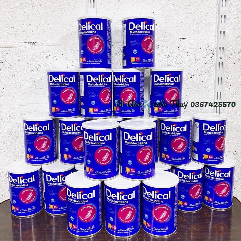 (Air ✈️ Date 7/2024 Nội địa Pháp) Sữa Delical Maltodextridine dinh dưỡng cao năng lượng 350g