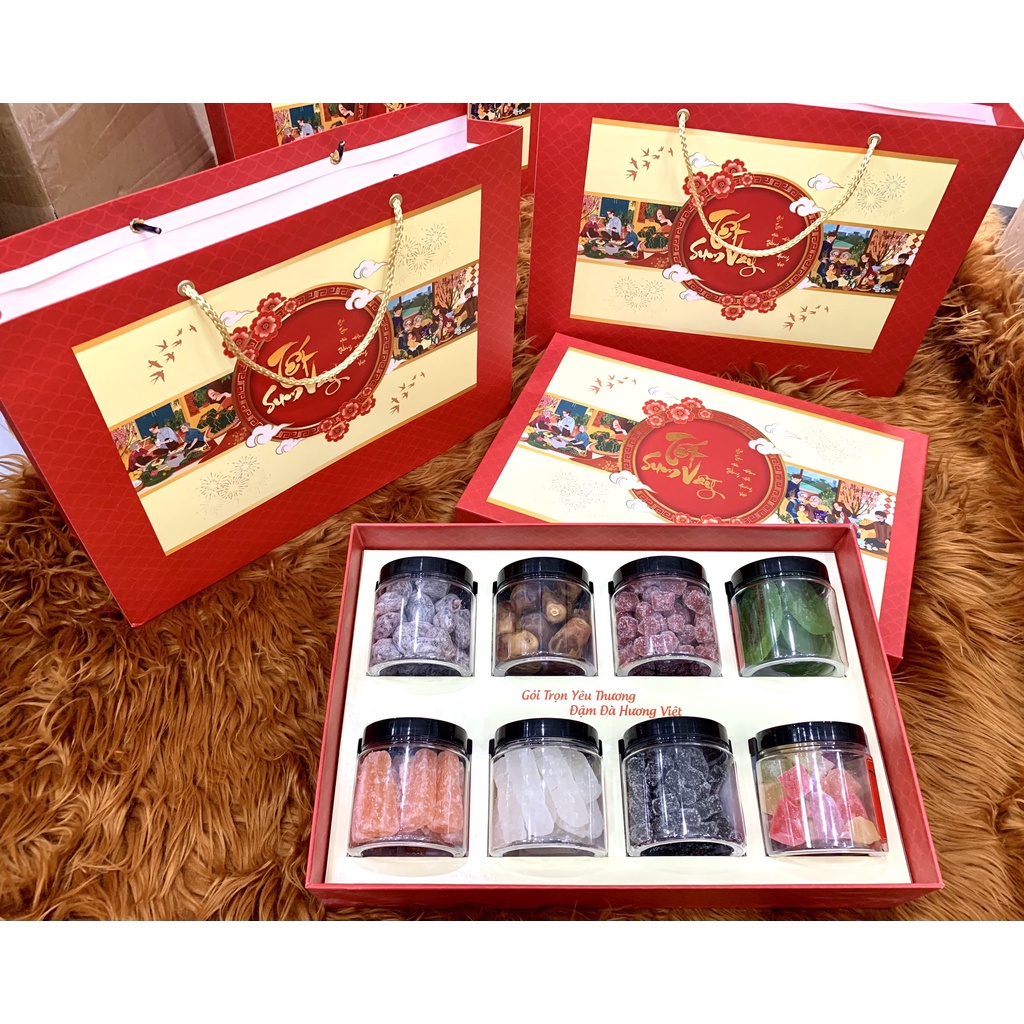 Set Quà Tết Xuân 2022 (Set Nặng Tay, Bao Hàng Chất Lượng) [FREE SHIP] TỪ ĐƠN 50K, [Loại Đặc Biệt] Hàng ngon nhà làm