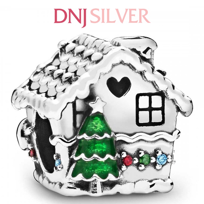 Charm bạc 925 cao cấp, hàng chuẩn bạc - Charm Gingerbread House thích hợp để mix vòng tay charm - DN313