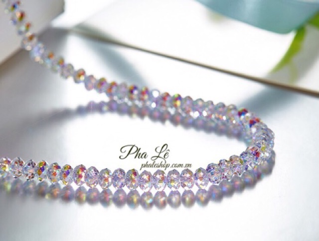 Vòng Cổ Pha Lê Tròn Dẹp S06mm Được Thiết Kế Từ Pha Lê Swarovski