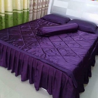 Bộ ga phủ phi lụa ( có mền)