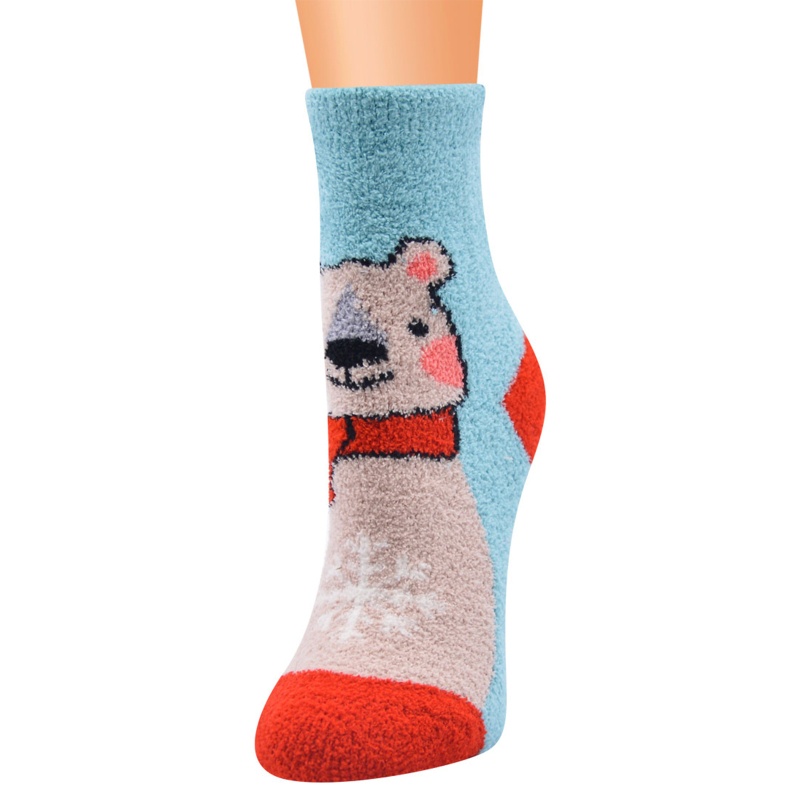 Set 10 Cặp Vớ Họa Tiết Hoạt Hình Giáng Sinh Ấm Áp