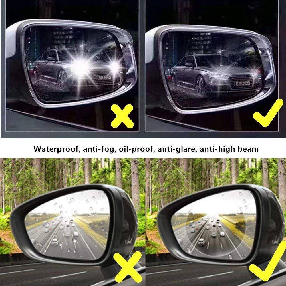 Set 2 Tấm Phim Nano Dán Kính Chiếu Hậu Xe Hơi Bảo Vệ