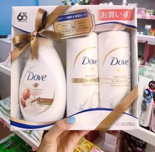 [ CHÍNH HÃNG] SET 3 GỘI - XẢ - TẮM DOVE NHẬT