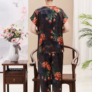 Đồ bộ Lụa Hoa mặc nhà cho mẹ và bà