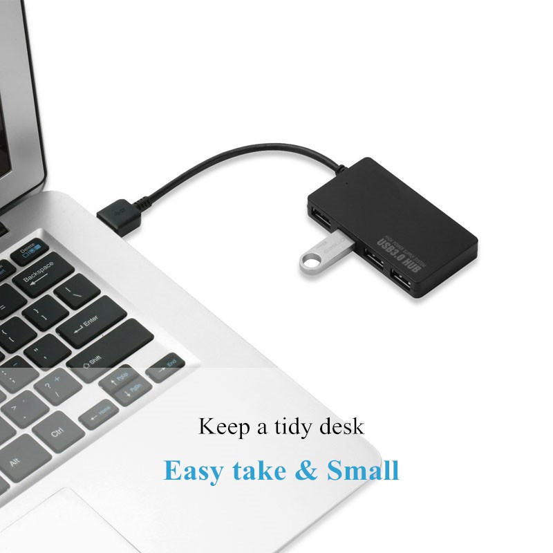 Hub chuyển cổng Type C thành 4 cổng USB 3.0 , Jack chia cổng cho điện thoại, máy tính, laptop - Beetech