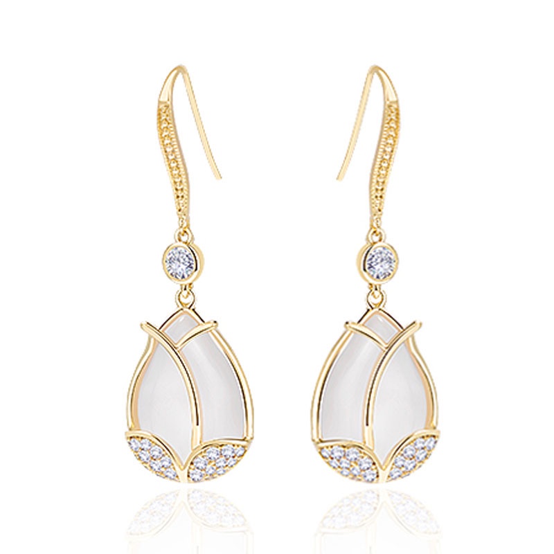 Bông Tai Hình Hoa Tulip Xinh Xắn Theo Phong Cách Hàn Quốc