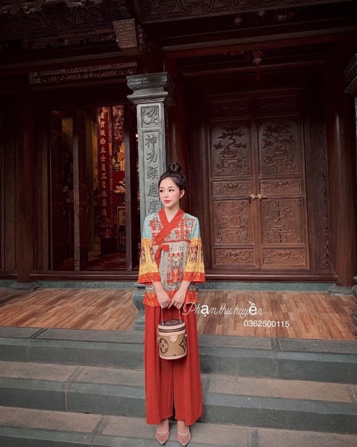 BỘ PHẬT TỬ HOẠ TIẾT CỔ CHÉO | BigBuy360 - bigbuy360.vn