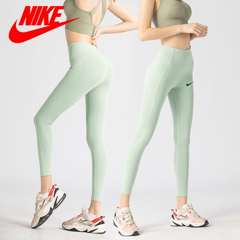 Quần Legging Thể Thao nike 2022 Lưng Cao Có Túi Tiện Dụng Cho Nữ