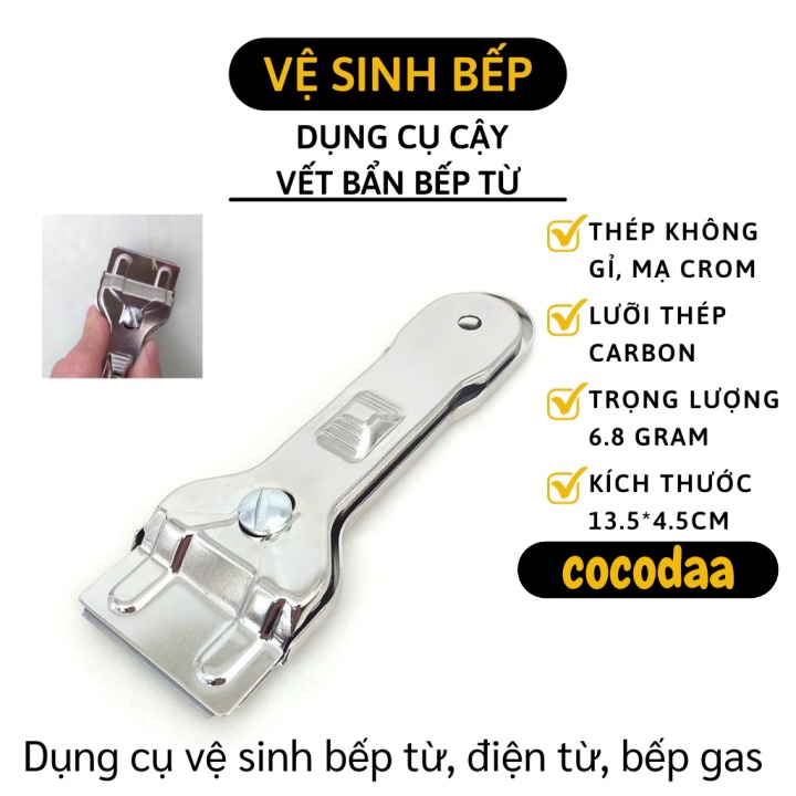 Vệ Sinh Bếp - Dao Cạo Vệ Sinh Bếp Từ, Bếp Gas Đánh Bay Các Vết Bẩn Bám Lâu 6790 [FREESHIP]