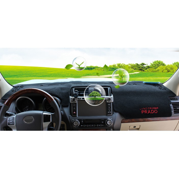 Thảm chống nắng trên Taplo Toyota Land Cruiser Prado 2018-2020 vân cacbon