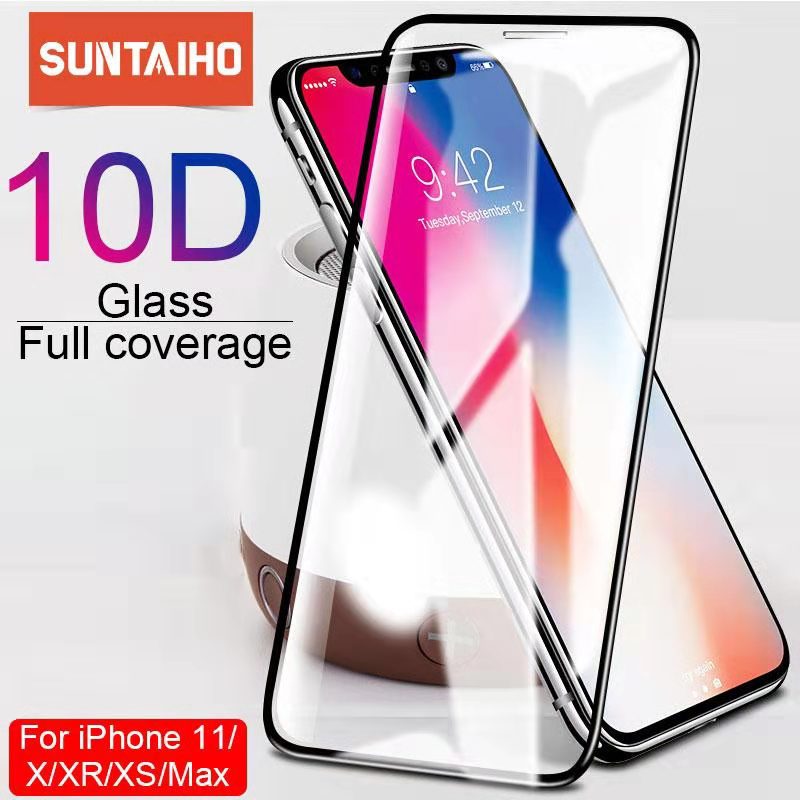 Kính cường lực 9h hd thích hợp cho Compatible For iPhone X Xs 6 6s 7 8 Plus 11 Promax Xr Se2