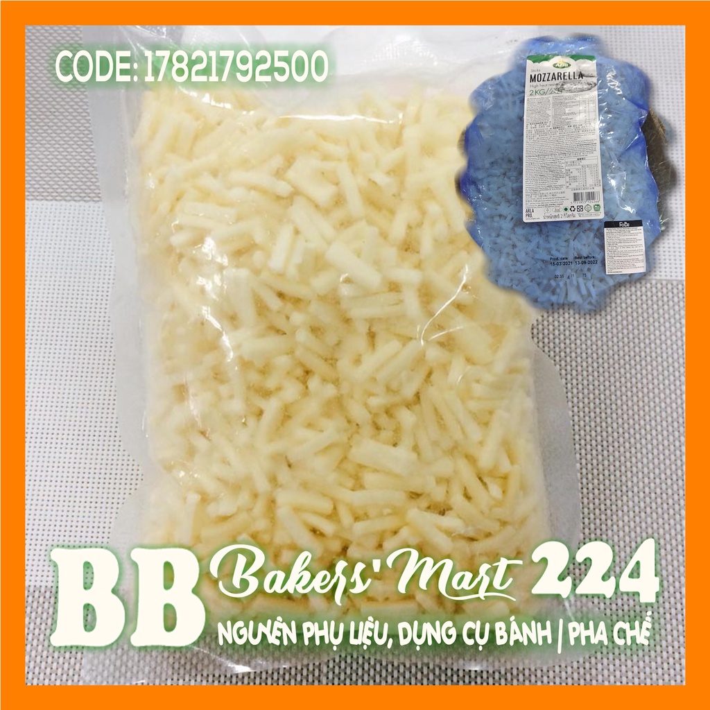 💥 HỎA TỐC 💥 Phô mai bào MOZZARELLA sợi ngắn hiệu ARLA - Bịch 500gr