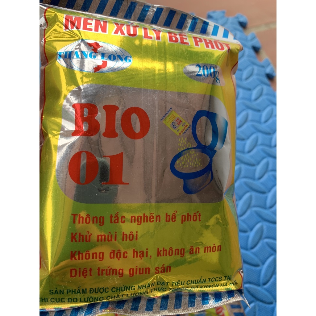 Men Xử Lý Bể Phốt BIO 01,Siêu  Khử Mùi Hôi, Siêu Phân HủyThông Tắc Nghẽn, Diệt Trùng Trứng Sán... BIO 01.