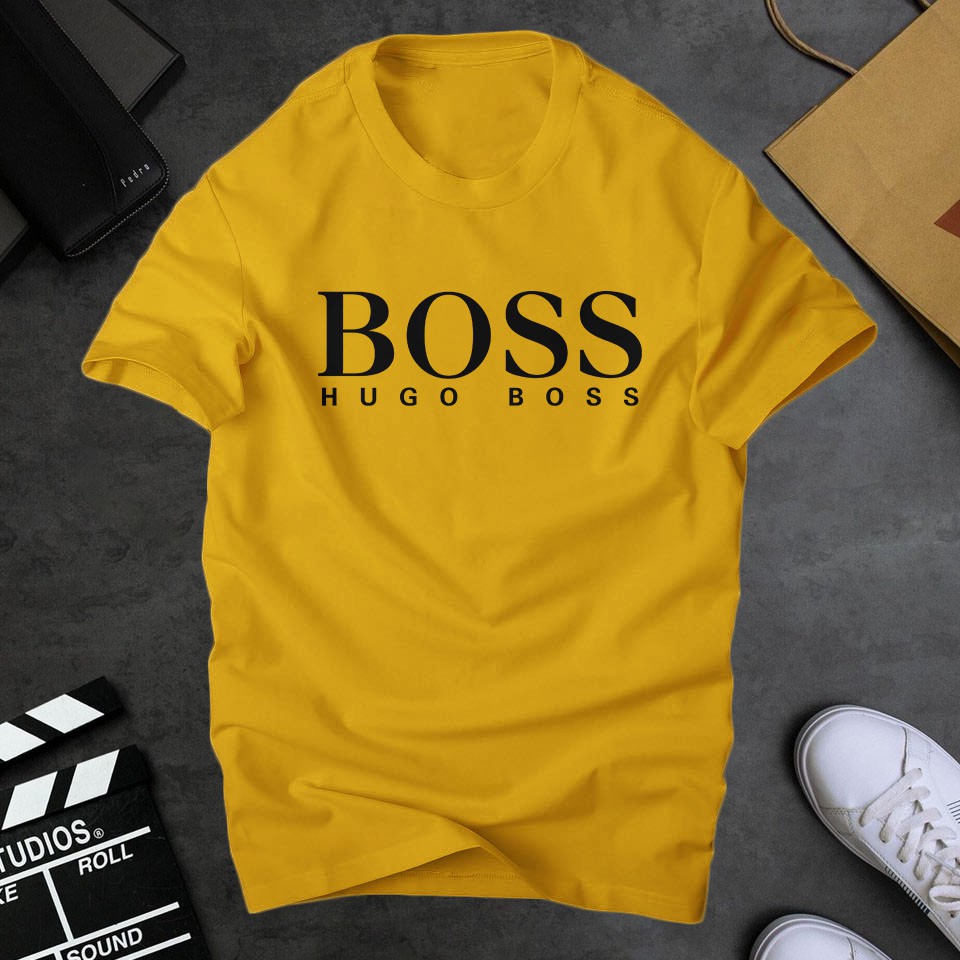 Áo thun nam cổ tròn Boss đẹp, chất liệu cottom dầy dặn thoáng mát | ur sport