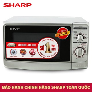 (Chỉ giao HCM)Lò vi sóng SHARP R-21A1(S)VN - Dung tích 22 lít, Công suất 800W