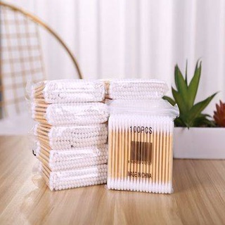 500-1000 gậy dùng bông tăm bông đôi tre tai vô trùng trang điểm nhà tăm bông