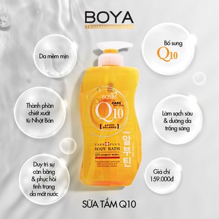 Sữa tắm Q10 Boya Body Bath 800ml