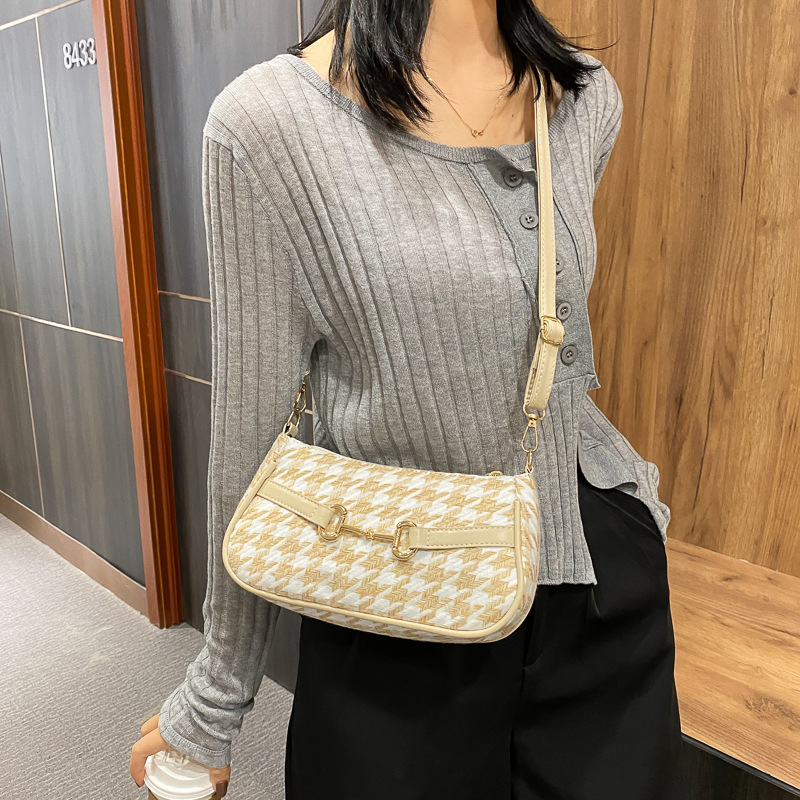 Túi đeo vai JASMIN NOIR bằng da PU phong cách retro thời trang cho nữ