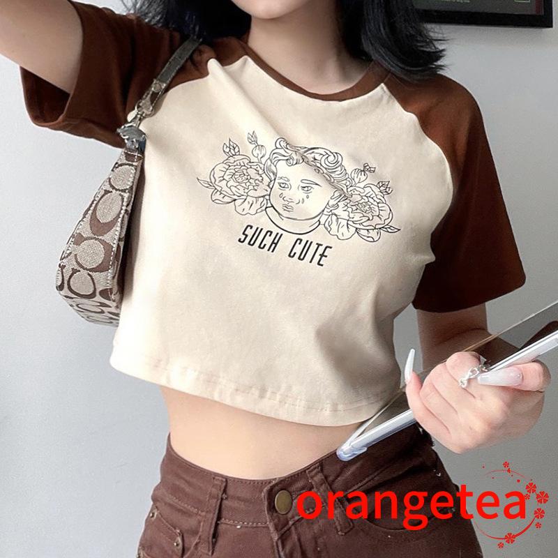Áo thun nữ ngắn tay in hình thời trang