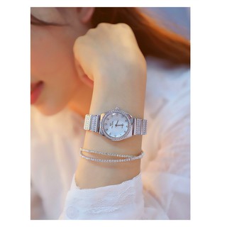 Đồng Hồ Nữ Bee Sister Mặt Chấm Viền Đá.