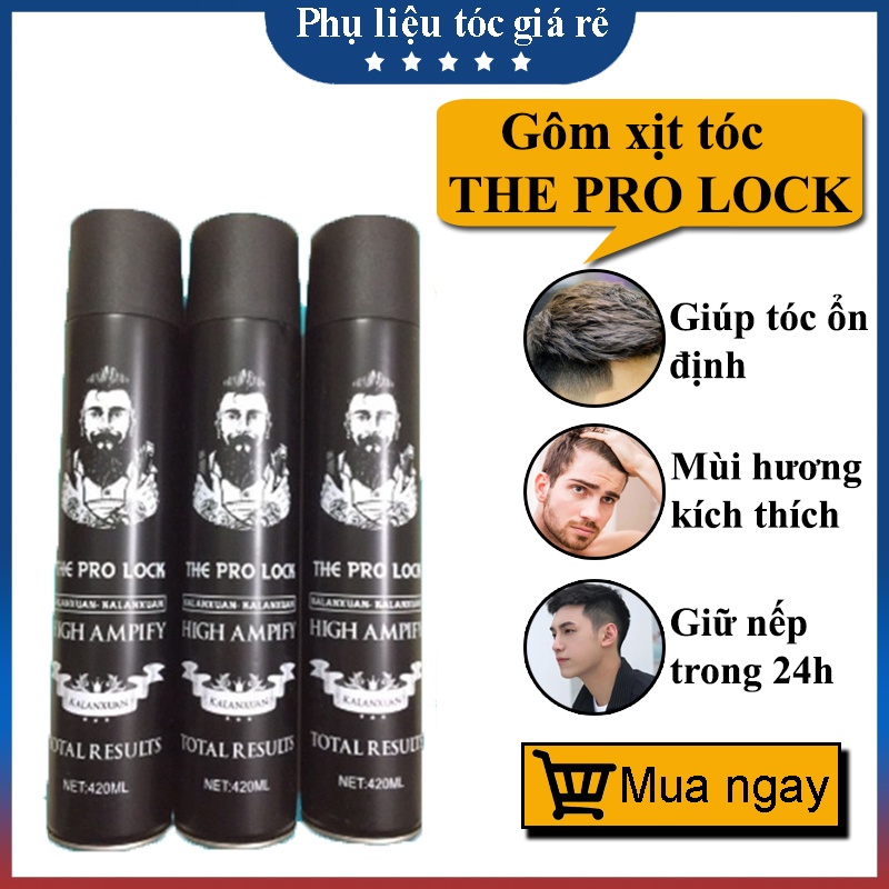 Gôm xịt tóc nam tạo kiểu tóc THE PRO LOCK dành cho cả nam và nữ