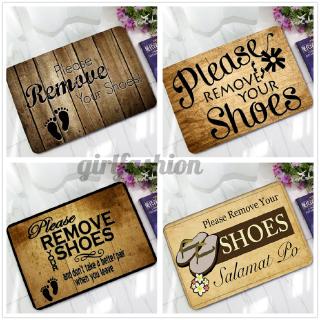 Welcome Floor Doormat Funny Indoor/Outdoor Rubber Floor Mats Natural Non Slip