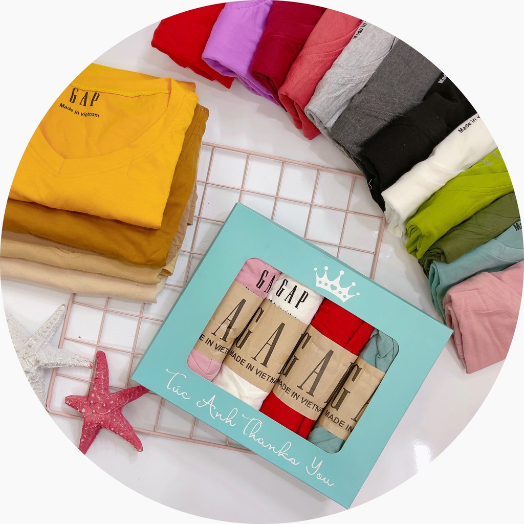 Áo Thun Cotton Trơn Ngắn Tay Nữ Nhiều Màu Cổ Tim, Áo Phông Cộc Tay Cổ V, Mềm Mịn Thoáng Mát - TucAnh | BigBuy360 - bigbuy360.vn