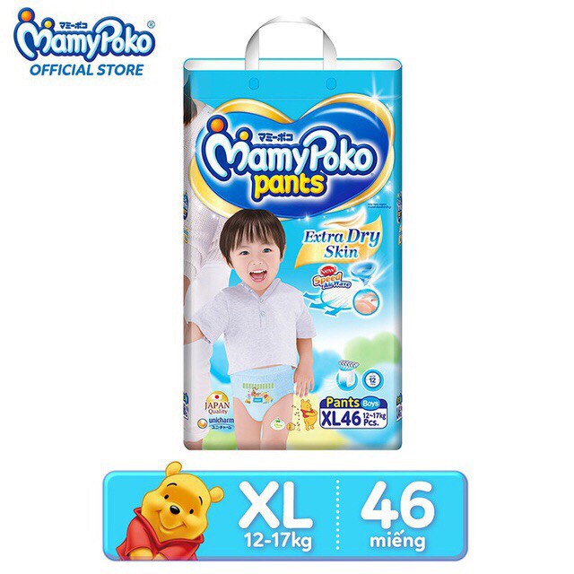 Tã quần MamyPoko XXXL cho bé trai 18 - 35kg (14 miếng)