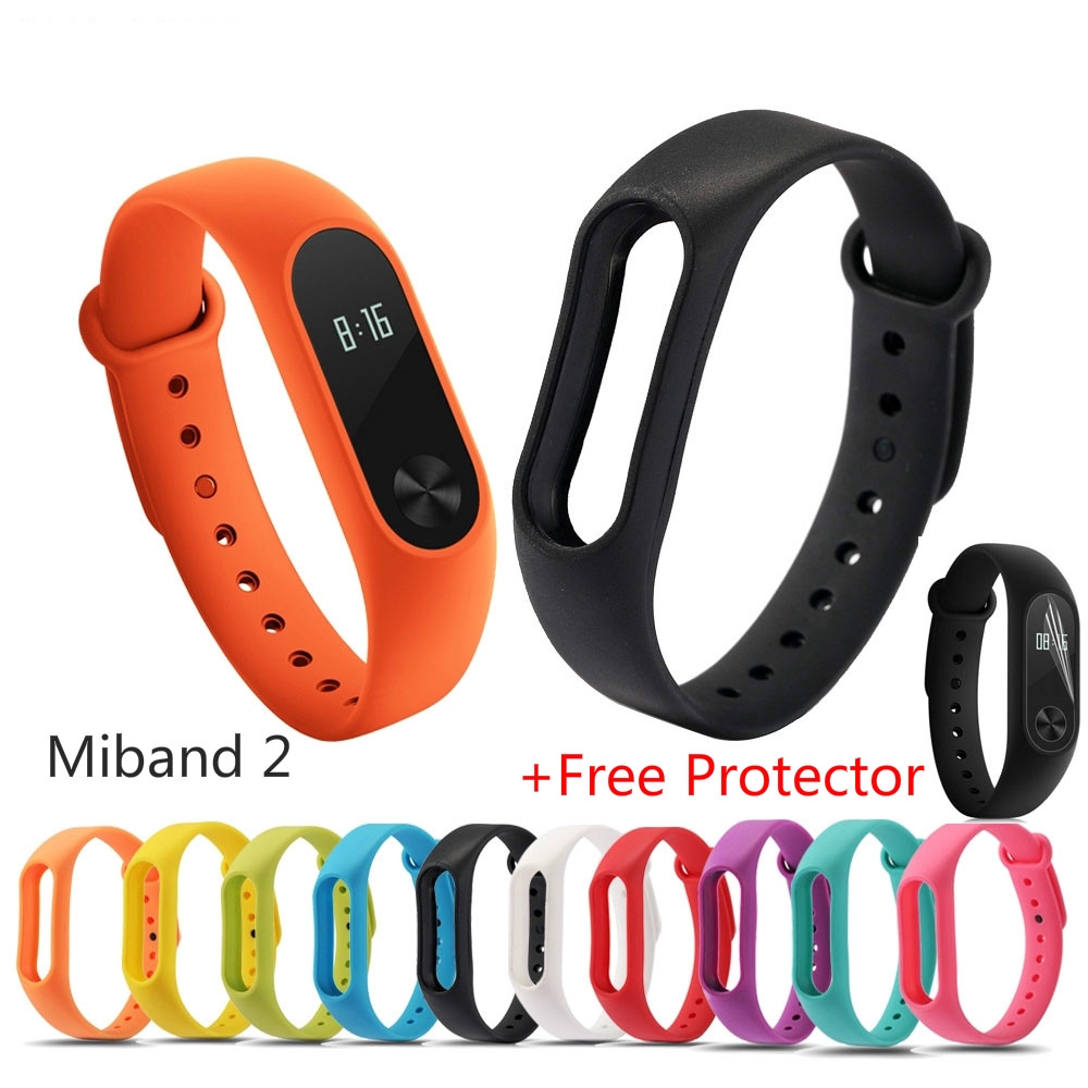 Dây đeo bằng silicon cho đồng hồ thông minh Xiaomi Mi Band 2