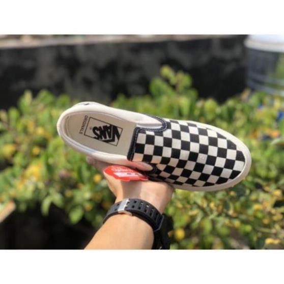 Giầy vans slip on checker lười hàng 1:1 ( full box + free ship )