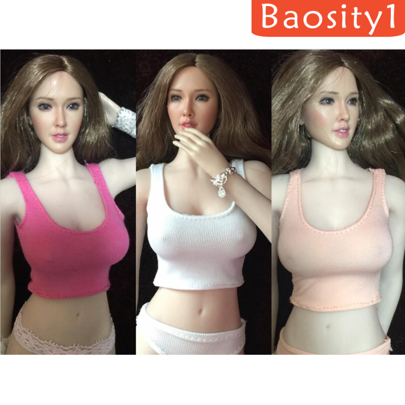 Áo hai dây mỏng thu nhỏ tỉ lệ 1/6 cho búp bê nữ 12 inch