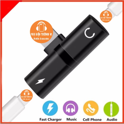 Bộ chia cổng 1 thành 2 cho IP  - Giải pháp vừa nghe nhạc vừa sạc pin