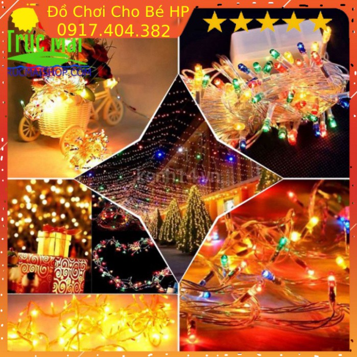 [SIÊU SALE] [Giá Sỉ] Đèn LED Trang Trí Dây Chớp Noel & Tết ✅  Đồ Chơi Trẻ Em HP