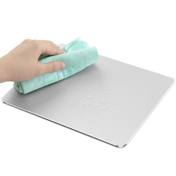 Freeship 50k Miếng lót chuột Mi-pad bằng nhôm nguyên khối (Mouse Pad Aluminium)