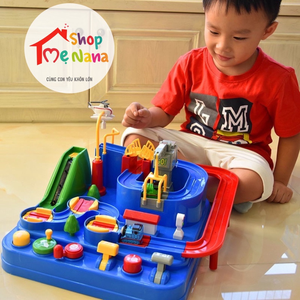 Bộ Đồ Chơi Ô Tô Đường Đua Phiêu Lưu Phát Triển Tư Duy Cho Bé (Kèm 3 xe ô tô)