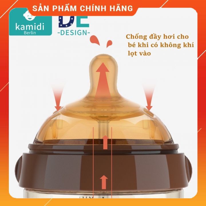 Núm sữa KAMIDI cao cấp mô phỏng đầu ti mẹ - màu ti, độ mềm, cảm giác như đang ti mẹ
