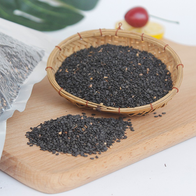 Vừng đen / Mè đen quê sạch, thuần chủng La'zen còn vỏ, hút chân không cẩn thận