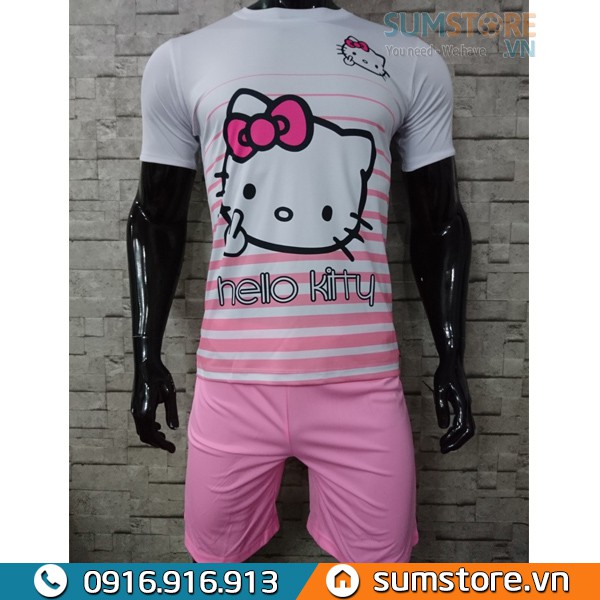 Áo Bóng Đá Hello Kitty Hồng Nhạt cực dễ thương