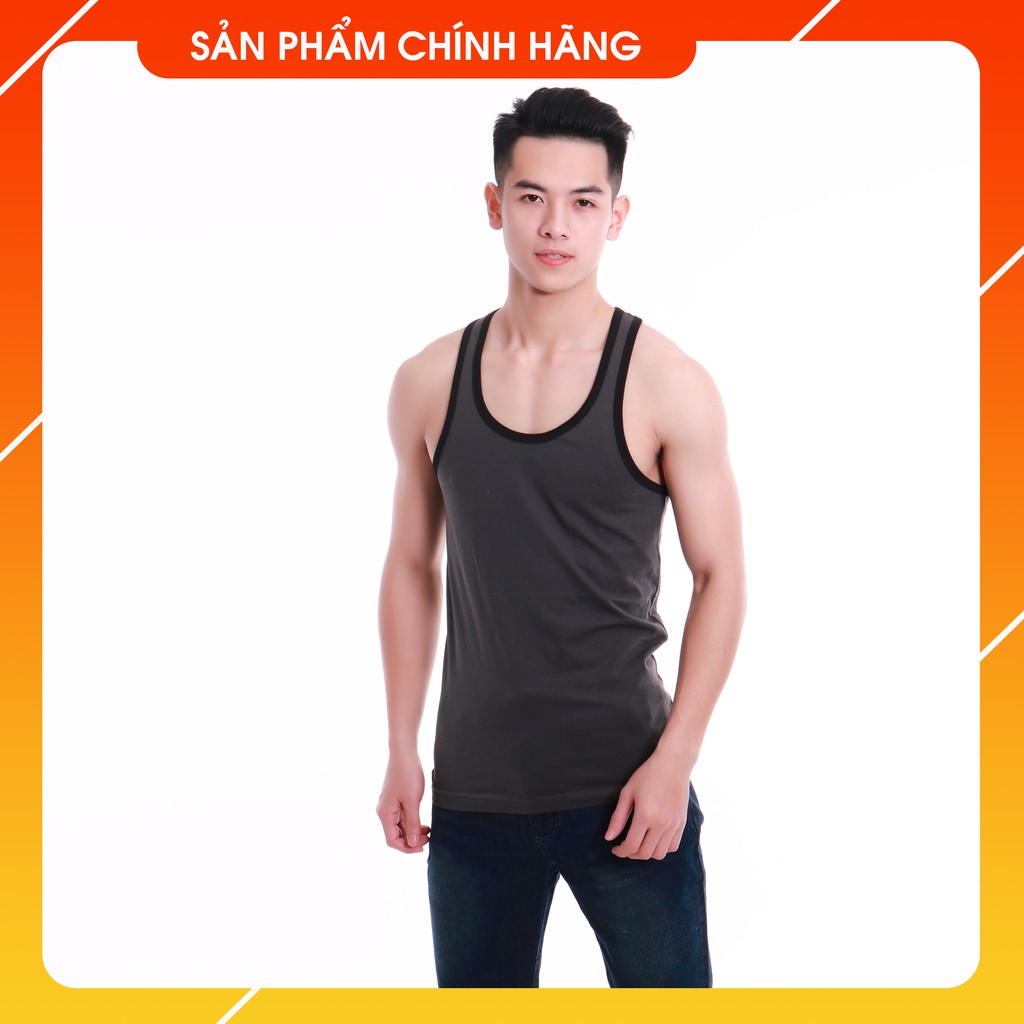 [Mã BMBAU50 giảm 7% đơn 99K] Áo thun nam Narsis D4111 màu xanh ghi viền đen